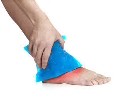 درمان رگ به رگ شدن قوزک پا با یخ